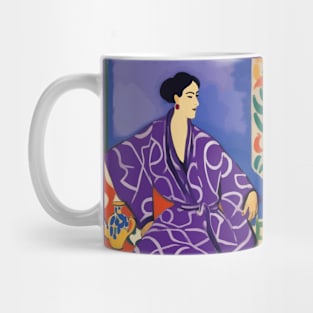 Woman in a Purple Robe After Matisse Mug